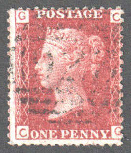Great Britain Scott 33 Used Plate 119 - CG (1) - Click Image to Close